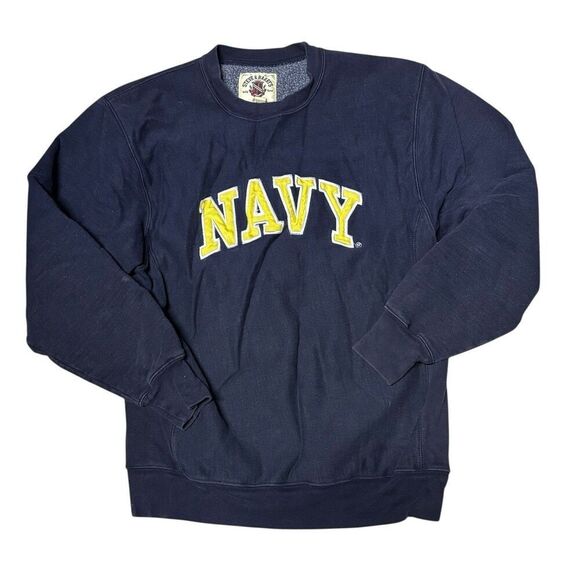Vintage Y2K STEVE AND BARRYS US NAVY MENS M NAVAL ACADEMY CREW NECK SWEAT SHIRT - Picture 1 of 3